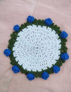 Handmade Crochet Floral mini Coasters
