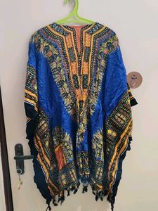 Vibrant Boho Print Kaftan Top
