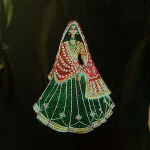 hand painted black jacket