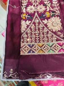 Embroidered Saree