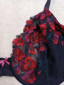 Floral Print Underwire Bra 36F