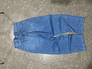 barrel fit whisker Blue Denim Jeans