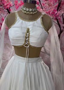 Elegant White Lehenga Choli Set