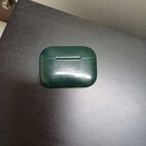 Boat Green Wireless Earbuds with one missing