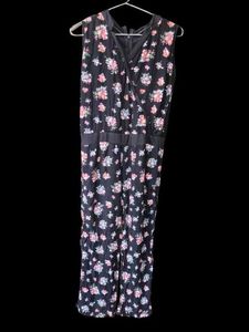 Floral Print Wide Leg Jumpsuit