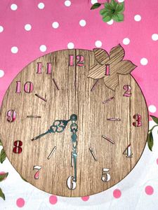 Wooden Flower Clock