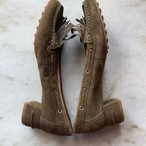 Nine West Brown Suede Loafers