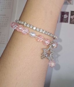 ethereal coquette bracelet rosa(single)🌸🌸✨️✨️