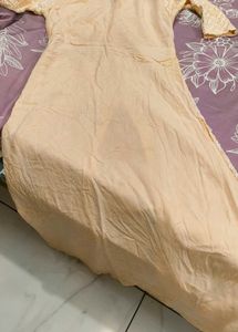 🔥🔥 Peach Chikankari Kurta Set
