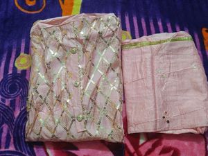 Brand New Mehendi color Dress Material
