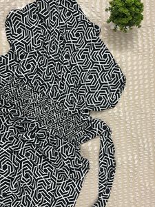 Geometric Print Midi Dress