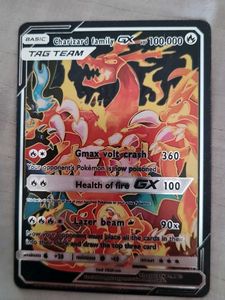 Pokemon rare card charizard family