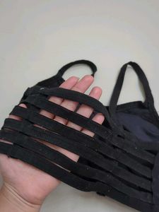 Simple Black Sports Bra