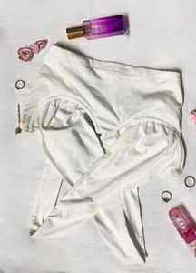 Chic White Criss-Cross Halter Top