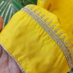 Pakistani Yellow Embroidered Palazzos