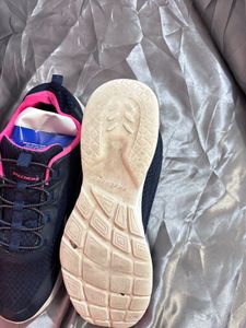 Skechers Navy Blue Pink Running Shoes