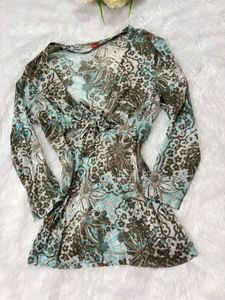 Flowy Floral Print Top