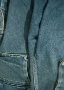 Blue Denim Cargo Pants