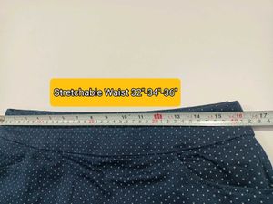 Navy Polka Dot Skort for Casual and Active Wear