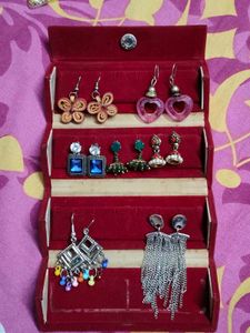 Assorted Dangle Earrings Collection (7)