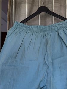 Elegant Embroidered Teal Gown