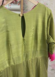 Elegant Olive Green Gown