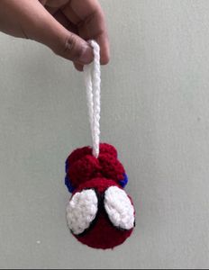 Spiderman Crochet Keychain
