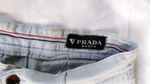 Light Blue Casual Pants
