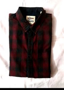 ROADSTER Men's Red & Black Plaid Shirt