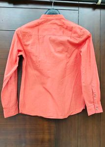 Coral Bandhgala Kurta Shirt
