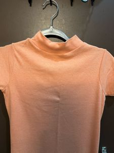 Peach Mini Dress - Casual Chic!