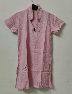 Pink Striped Kurta