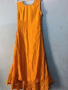 Bright Yellow Embellished Kurta