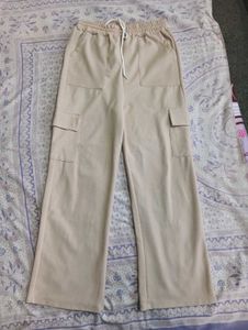 Beige Cargo Pants