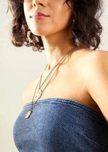 Sassafras Blue Strapless Denim Dress