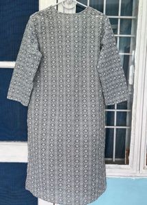 Stylish Grey Printed Kurta