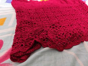 Crochet Top &amp; Lace Shorts Set