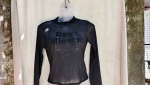 29279. Sheer "Don't Follow Me" Top