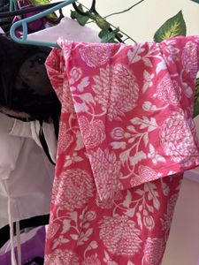 y2kPink Floral Print short kurti
