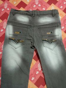 Men's Grey Faded Jeans Unused