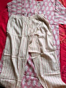Beautiful Pink Printed Kurta Set