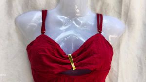 Chic Red Crop Top