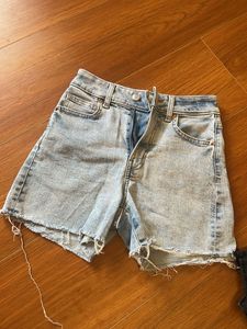 Light Wash Denim Cutoff Shorts
