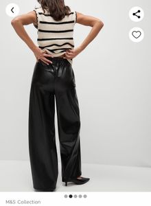 Marks &amp; Spencer Faux Leather Pants