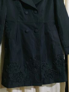 Elegant Black Trench Coat
