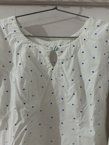 Cotton Suit Set Stitched With Hands Interlocked