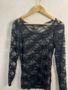 Elegant Black Lace Top