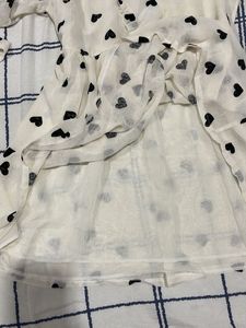 Heart Print Mini Dress