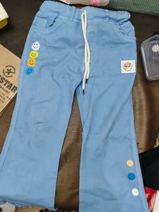 Cute Light Blue Bell Bottom Jeans