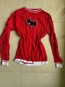 Red Dog Applique Sweater